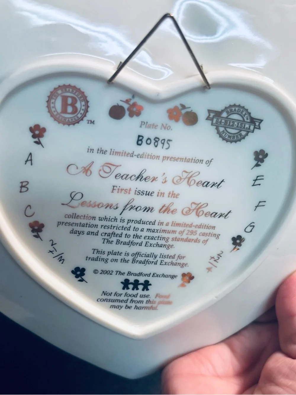 The Bradford Exchange porcelain heart